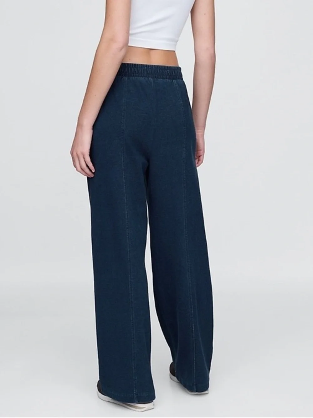 GAP Seamed Wide-Leg Sweatpants Jeans
